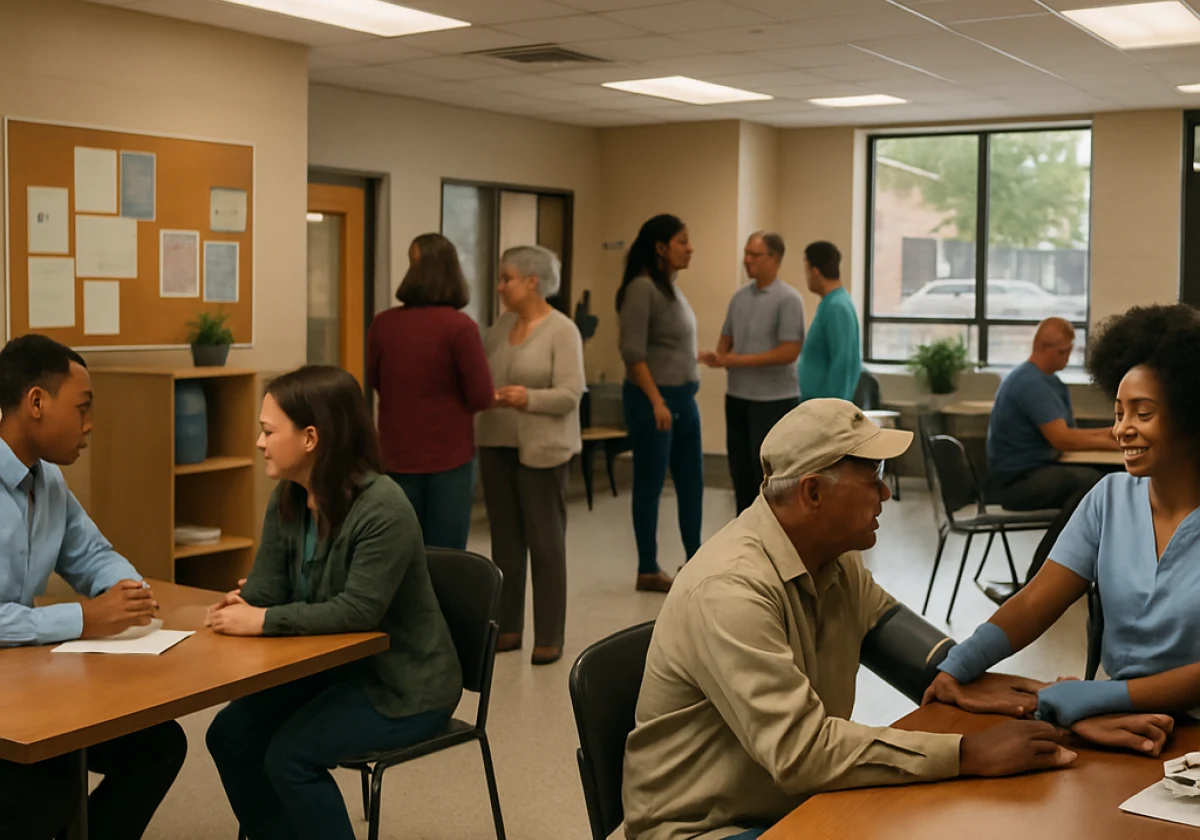 Discussing impact beneficiaries at a non-profit organization